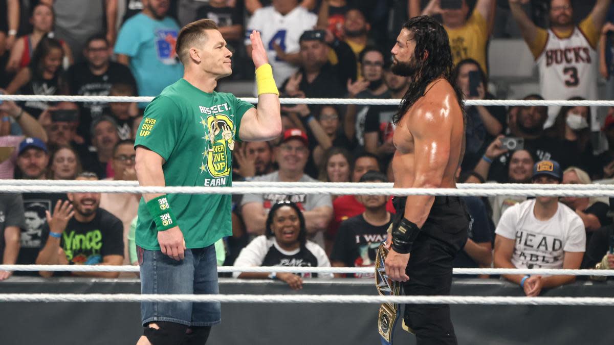 John Cena taunts Roman Reigns at Money in the Bank